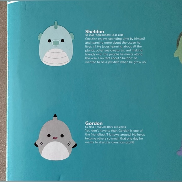 8 5” Sea Life Kellytoy Squishmallows - Sealife Mini Pack 8 5” Squishmallow - Picture 14 of 16